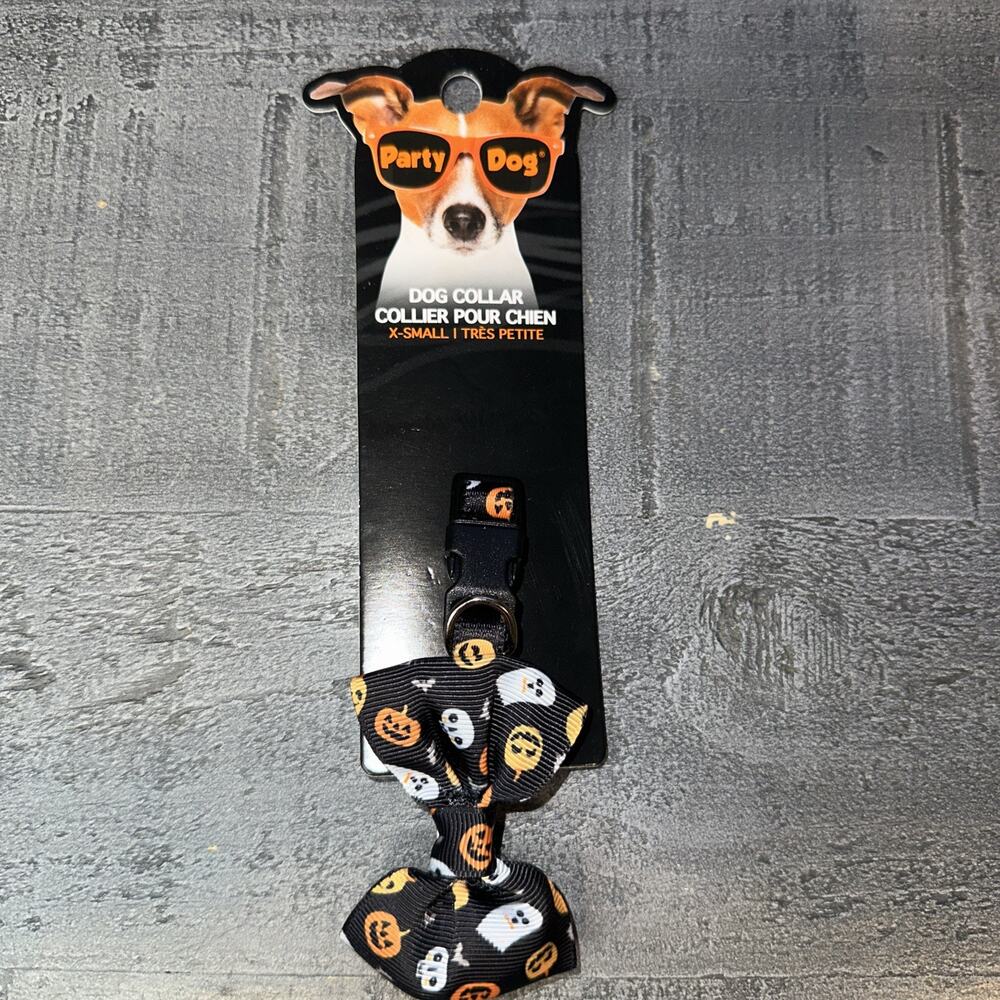 Party Dog X-Small Halloween Dog Collar 🎃👻💀